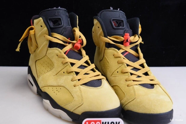 1st Kicks YELLOW CN1084-300 SCOTT AIR JORDAN 6 TRAVIS X 0809
